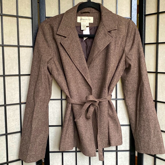 Eddie Bauer Jackets & Blazers - Vintage Eddie Bauer Brown Blazer Jacket Size S/Petite